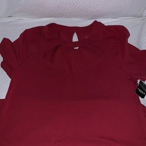 Torrid stretch cutout shirt
